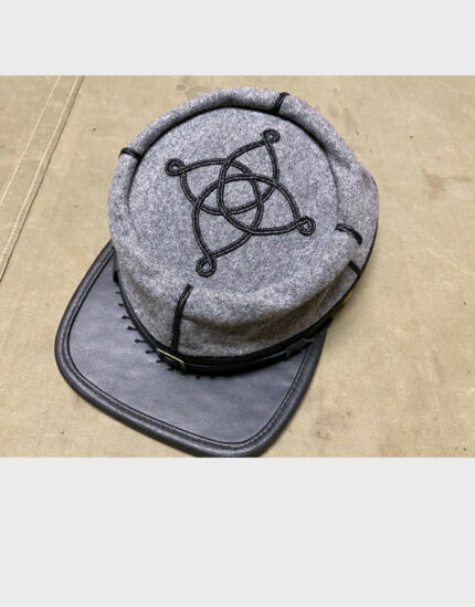 Gray Civil War Confederate CS Lieutenant Officer Kepi