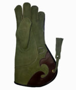 falconry glove double skinned suede leather front