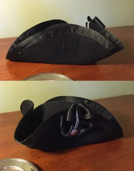 French & Indian War Era 1750's Officer and Gentleman Felt cocked Tricorne Hat