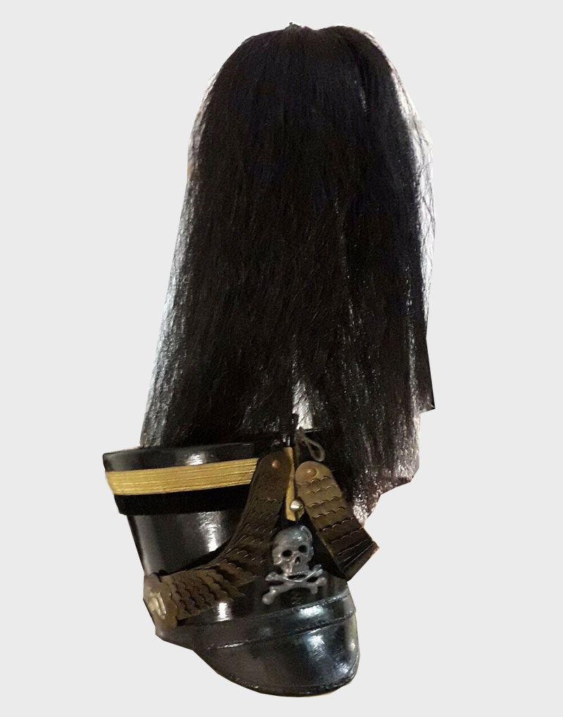 french_napoleon_shako_hat_french_napoleonic_shako_br_nswick_black_hussar_trumpeter_helmet.jpg