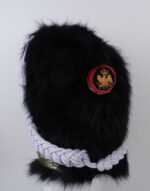 french napoleonic bearskin shako hat for infantry of guard troop synthetic fur back