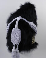 french napoleonic bearskin shako hat for infantry of guard troop synthetic fur side