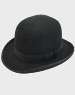 historical black wool felt handmade bowler derby hat