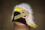 napoleonic bicorne wool felt with gold trim hat left