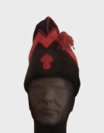 napoleonic forage cap for officer with one rank of braid and embroidered insignia f