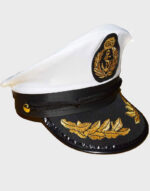 navy captain yacht hat snap back gold embroidery anchor skippers cap for party