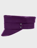 new design women s officer leather hat side