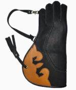 new style hawk handmade leather glove with tasal front side