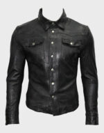 new stylish leather shirt