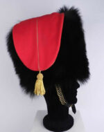 original bearskin french napoleonic hat hussar busby colbeck for chasseur a cheval de la garde cap side