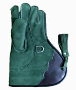 quality single layer soft suede leather falconry short glove