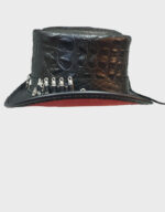 steampunk festival crocodile hunters leather top hat f