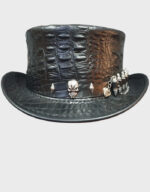 steampunk festival crocodile hunters leather top hat s