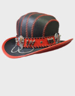 steampunk handmade bowler leather top hat