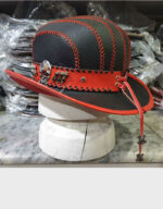steampunk handmade bowler leather top hat fs