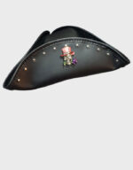 steampunk tricorn hat airship captain jack sparrow pirate leather hat