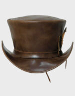 the magician madd hatter leather top hat