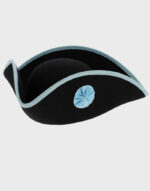 tricorn hat handmade wool felt freemason style