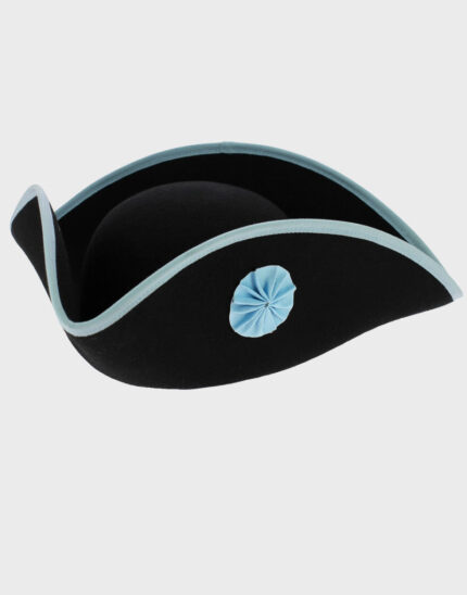 Tricorn Hat Handmade Wool Felt Freemason style