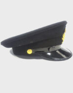 white star line titanic captain smith cap black hat full side