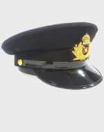 white star line titanic captain smith cap black hat side
