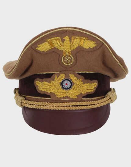 WWII German RMBO Reichkommissar Diplomat Visor - Gold Piping