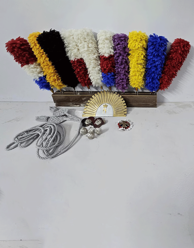 Napoleonic 1st Guard Lancer Shako Hussar Hat Accessories Set – Plumes, Cord, Plate & Cockade Napoleonic 1st Guard Lancer Shako Hussar Hat Accessories Set – Plumes, Cord, Plate & Cockade