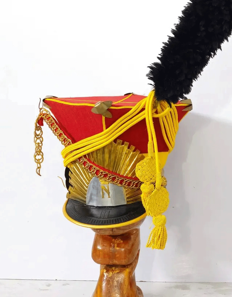 Napoleonic Era 1st Guard Lancer Shako Hussar Hat – Brand New Handcrafted Reproduction