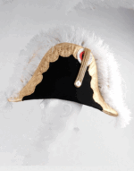 Napoleonic Field Marshal Generals Ceremonial Bicorn – Ostrich Feather Trimmed 1