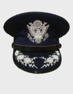 1960s US Air Force USAF General Officer Bullion Eagle Visor Military Cap