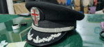 Bricks Masons Knights Templar Dress & Military Fatigue Cap – Silver Embroidery l