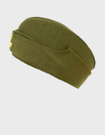 British Army WW2 1940s Forage Side Cap – Khaki Green Kings Crown s