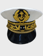 French Navy Admiral Ceremonial Peaked Visor Cap