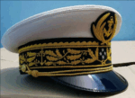 French Navy Admiral Ceremonial Peaked Visor Cap r