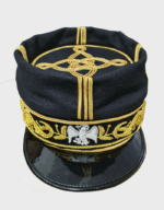 Mexican Officer General Cap – Hand Embroidered Military Kepi, Maxico Historical Cap