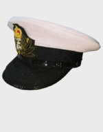 Pre 1974 British Royal Navy Chaplain’s Visor Cap – Ceremonial Peaked Hat l