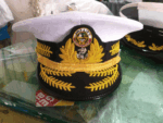 Qatar Navy Admiral Officer Cap – Ceremonial Peaked Visor Hat s