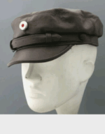 Replica Prussian Austro Hungarian Locomotive Hunter Captain Leather Crush Hat l