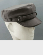 Replica Prussian Austro Hungarian Locomotive Hunter Captain Leather Crush Hat r