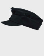 WWII German Panzer M43 Feldmütze – Black Wool Military Field Cap l