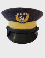 Confederate Naval Admiral Dress Visor Cap – Wool Civil War Officer Kepi, US War