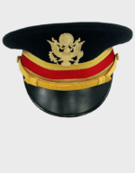 U.S. Army Artillery Officers Dress Blue Service Cap – Military Ceremonial Uniform Hat, American Marine