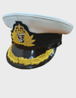UK Royal Navy Officers White Summer RIB PU Waterproof Cap l